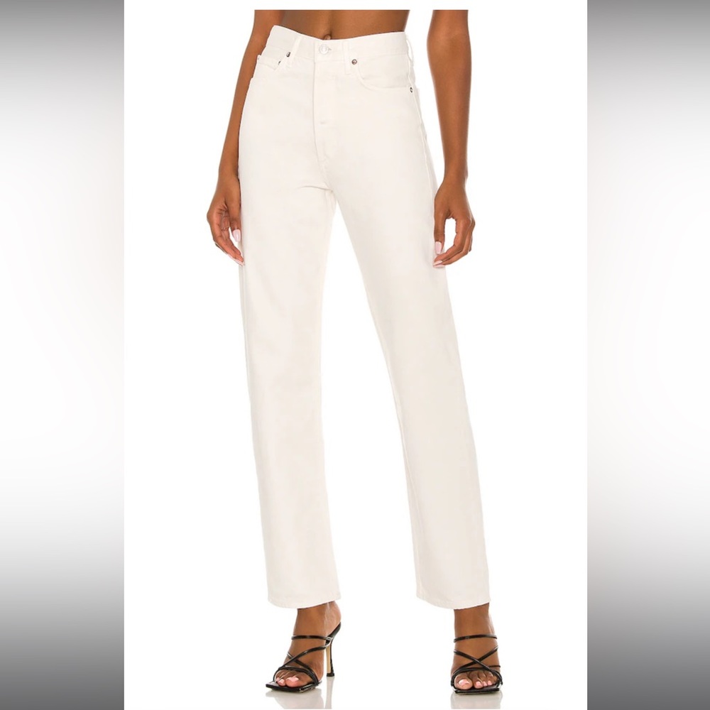 AGOLDE white pinch waist jeans white 24
